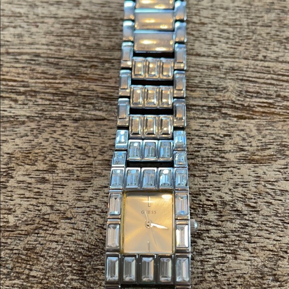 Make an offer! Small Guess silver diamond watch main image 7